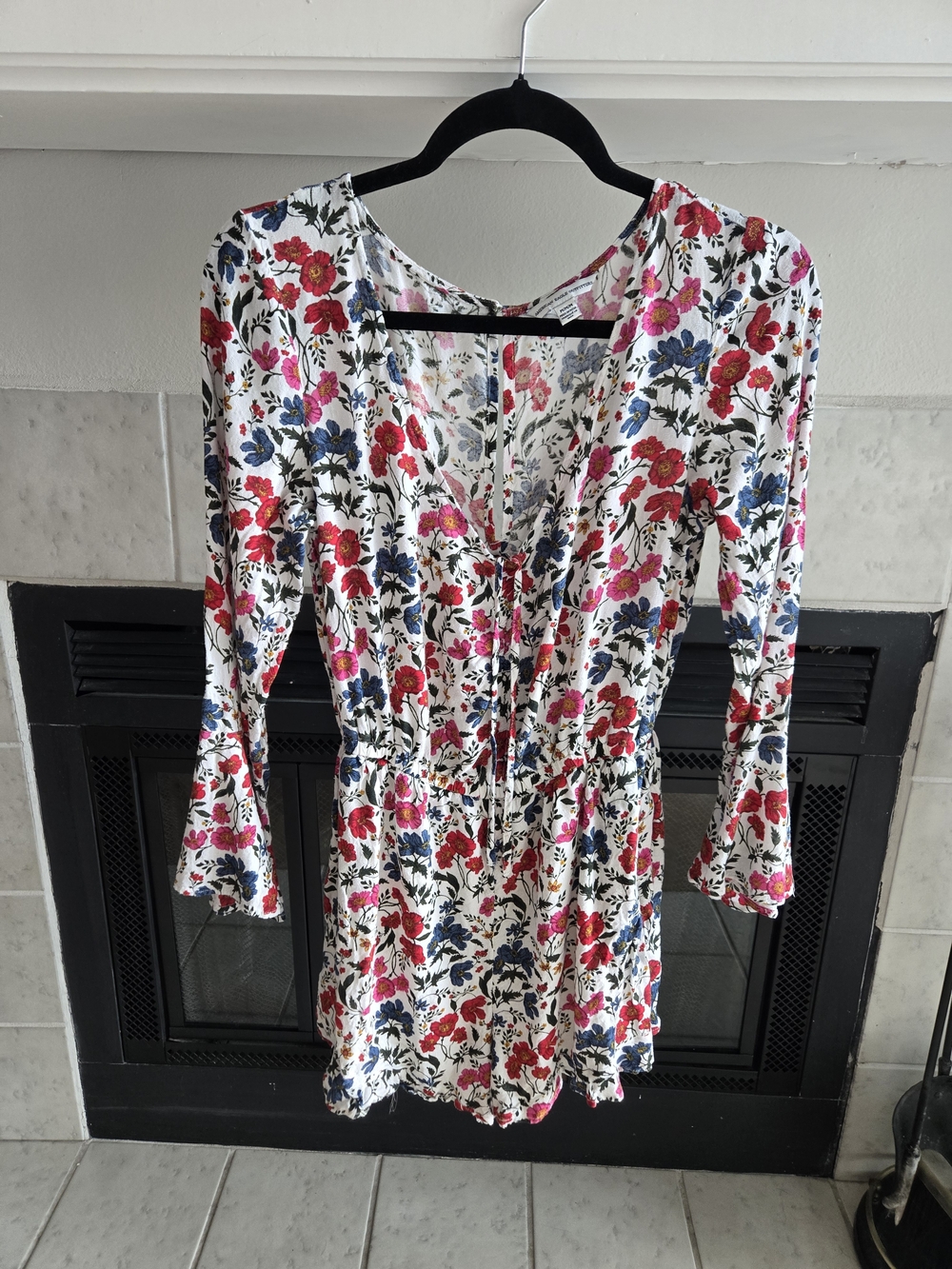 American Eagle Outfitters White Mini Romper Size M